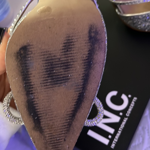 I.N.C. Silver Bow Slingbacks - Picture 5 of 5